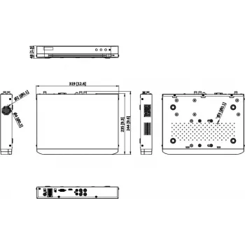 Hikvision iDS-7204HTHI-M1/XT/4A+4/1ALM 4-Kanālu 5MP AcuSense novērošanas komplekts ar 4 kamerām