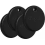 Chipolo POP Tracking Tag 4-Pack Black - Bluetooth Key Finder, Apple Find My Compatible, Replaceable Battery, IPX5 Water Resistant, 60m Range, 120dB Ringer