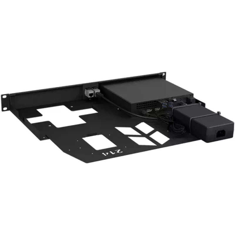 Rackmount.IT komplekts Dell OptiPlex MFF - 1U 19 collu stiprinājuma kronšteins, melns
