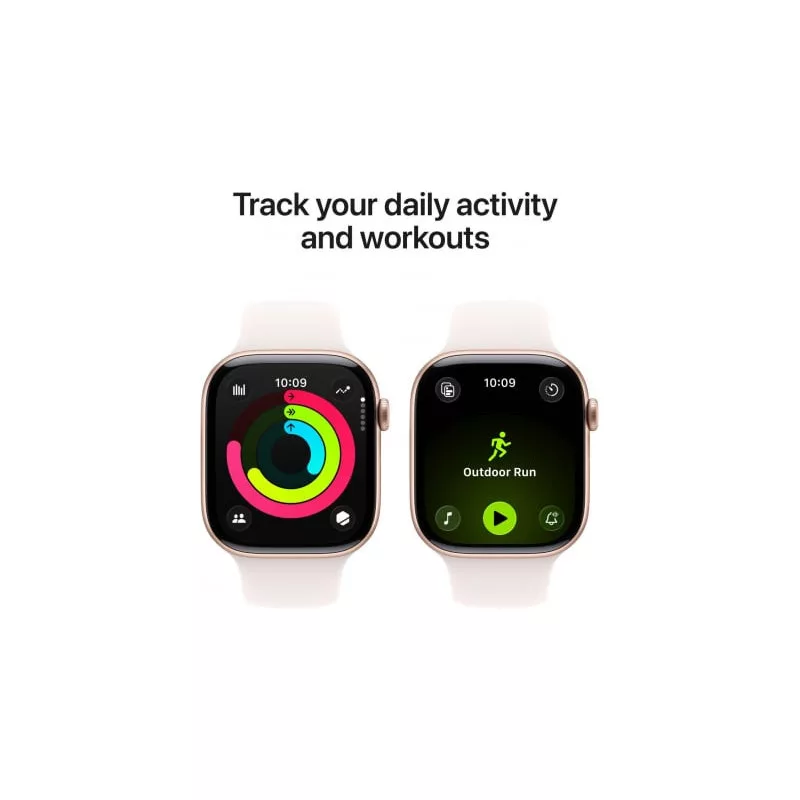 Apple Watch Series 11 GPS 42mm Rose Gold Aluminium Case ar Light Blush Sport Band S/M, MEU04ET/A