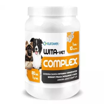 EWE EUROWET Wita-Vet Complex - Vitamīnu un minerālvielu papildbarība suņiem - 80 tabletes