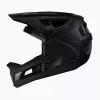 LEATT MTB Enduro 4.0 V23 Bicycle Helmet with Removable Chin Bar, Size M, Black