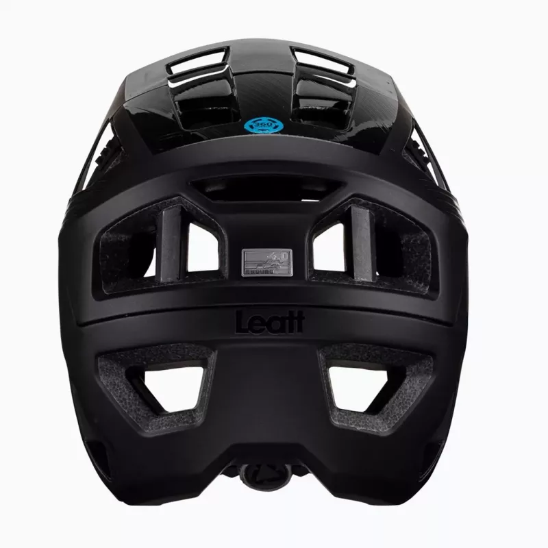 LEATT MTB Enduro 4.0 V23 Bicycle Helmet with Removable Chin Bar, Size M, Black