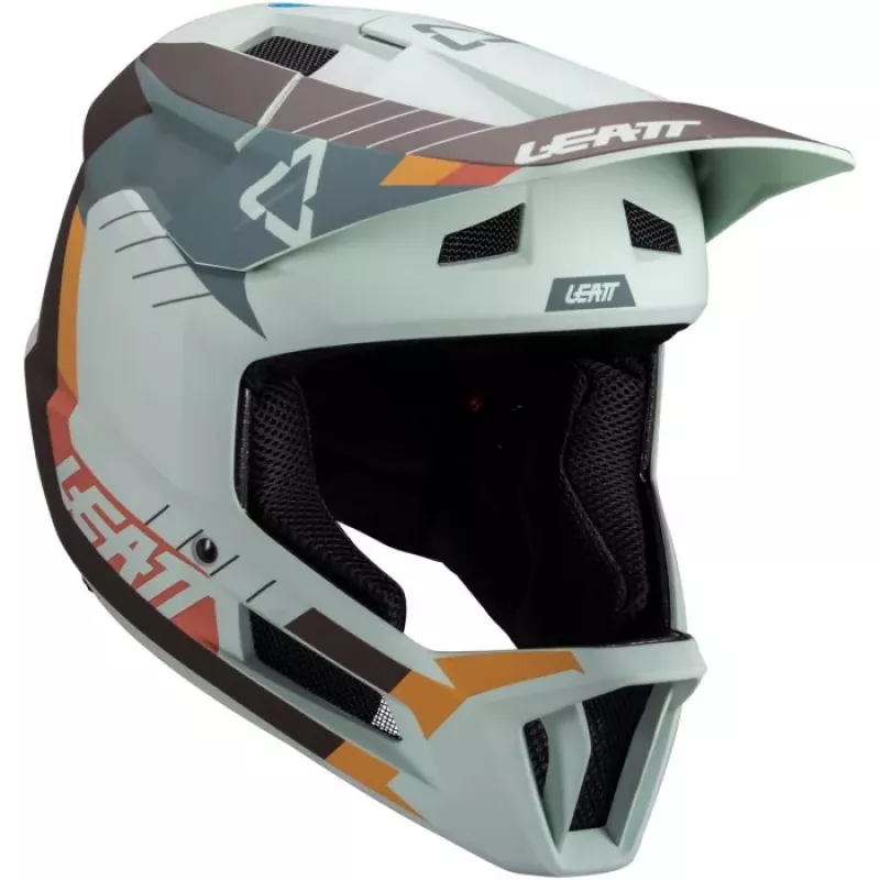 LEATT MTB Gravity 2.0 V25 Full-Face Cycling Helmet Size M Mint