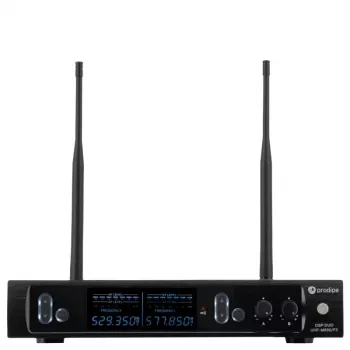 PDE Prodipe M850 DSP Duo UHF F5 - UHF bezvadu mikrofonu sistēma ar 2 rokas mikrofoniem