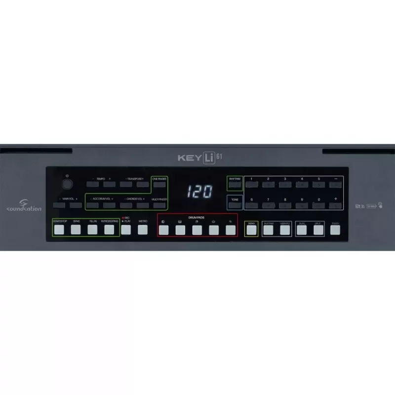 KYL Soundsation KeyLi-61 Tastatūra - 61 jutīgs taustiņš, 300 toņi, USB-MIDI, melna