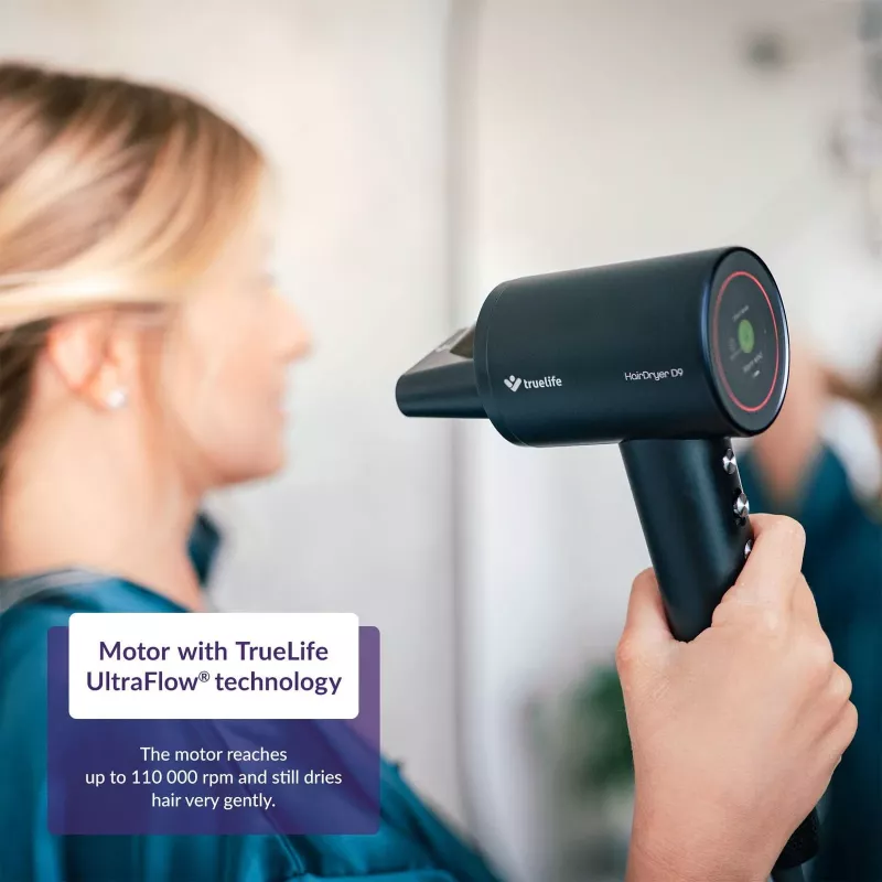TLF TrueLife HairDryer D9 Fēns matiem 1600 W Melns