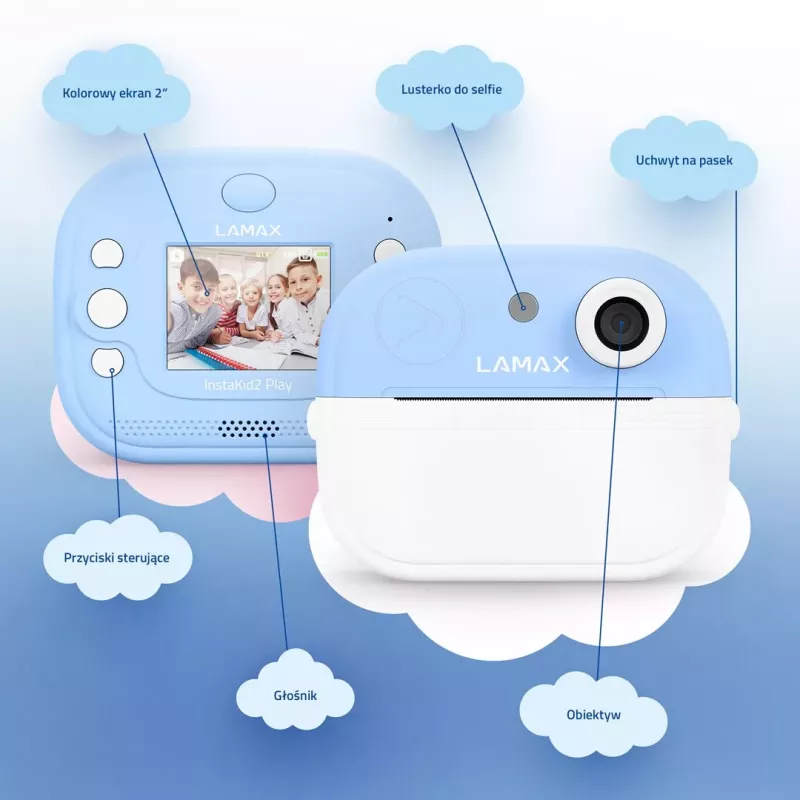 LAMAX InstaKid2 Play Bērnu kamera, Zila