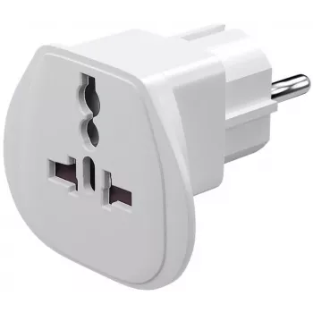 Goobay 94026 Ceļojumu adapteris UK, US, IT, CH uz ES, Balts