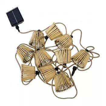NewGarden OKINAWA Saules LED virknes gaismas 8m 80 LED silti baltā 3000K IP44