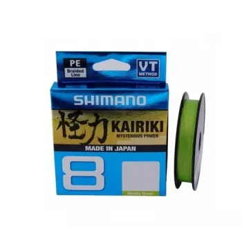 SHIMANO Kairiki 8 Pītā Makšķerēšanas Aukla 0.060mm 150m 5.3kg Mantis Green