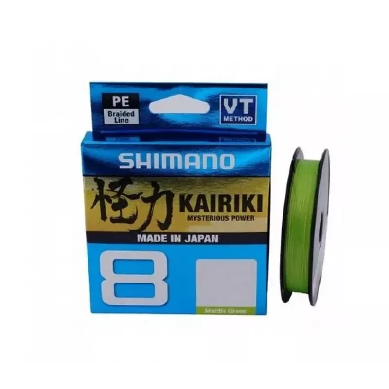 SHIMANO Kairiki 8 Pītā Makšķerēšanas Aukla 0.060mm 150m 5.3kg Mantis Green