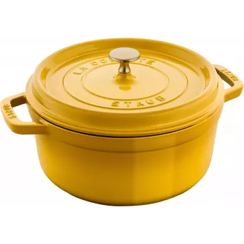 Staub La Cocotte 24 cm apaļš čuguna katls, Citron, čuguns (1011669)