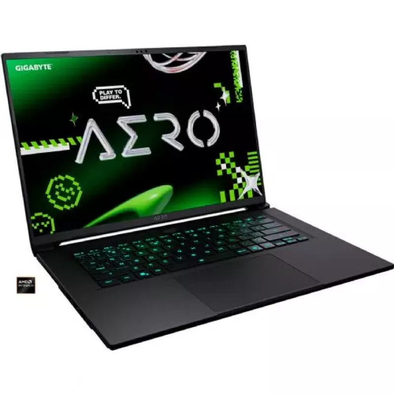 Gigabyte Aero X16 1VH93DEC64AH portatīvais dators, AMD Ryzen 7, 32 GB RAM, SSD, 16.0" WQXGA (atjaunota prece)