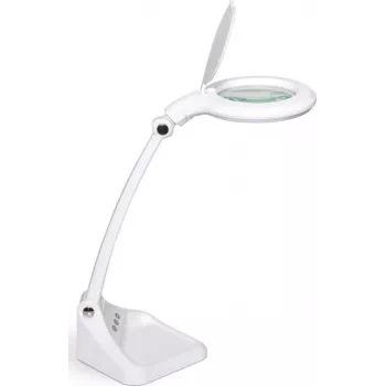 MAUL MAULiris LED palielināmais galda lukturis, 3 dioptrijas (1,75x), 127 mm lēca, 760 lm, 6500 K, 9 W, balts