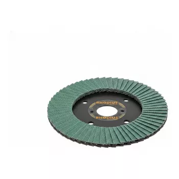 RHODIUS LSZ F Vision Flap Disc 125x22.23mm P40 Zirconia Alumina
