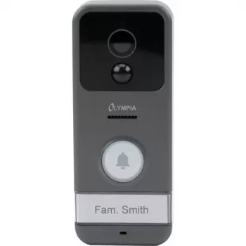 Olympia Video Doorbell VDB 824YA (6024) Full HD 1080p Wi-Fi Smart Doorbell ar nakts redzamību, divvirzienu audio, IP54