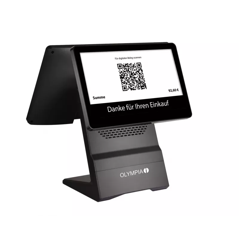 OLYMPIA T400K All-in-One 39.6 cm (15.6 collu) skārienekrāna POS terminālis melns