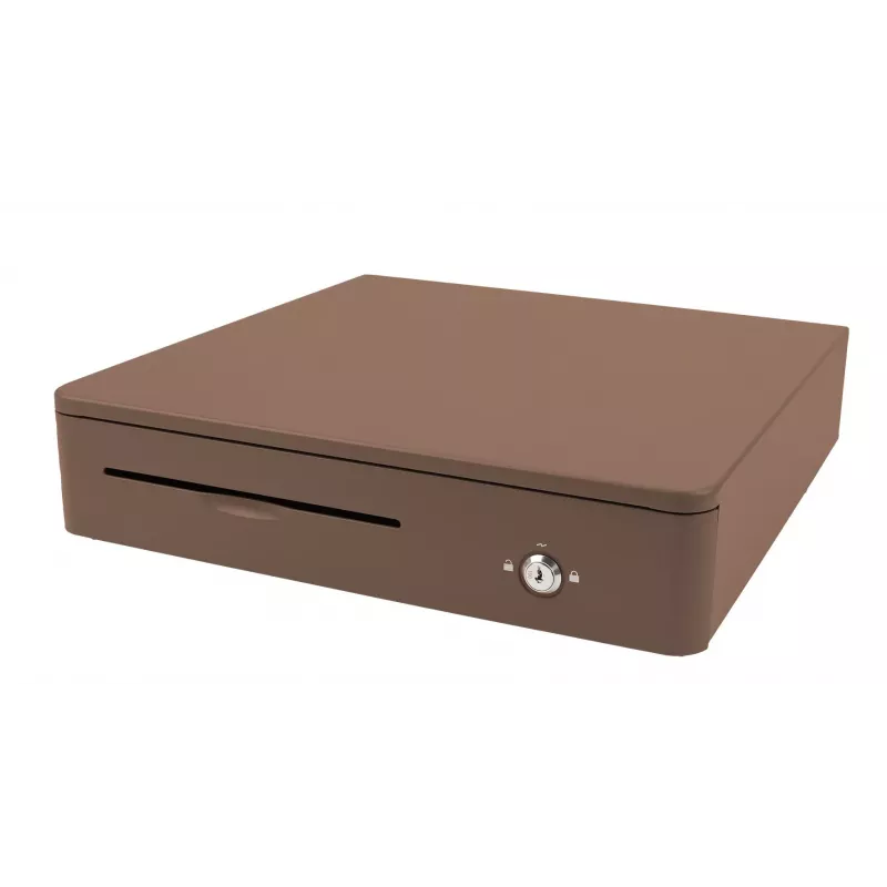 OLYMPIA M405 elektroniskā naudas kaste, melna, 4 banknošu/8 monētu nodalījumi, 24V, RJ11/RJ12, 1,5m kabelis