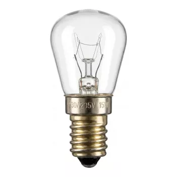 Scharnberger 29900 Ledusskapja spuldze bumbierveida 26x57mm E14 230V 15W caurspīdīga
