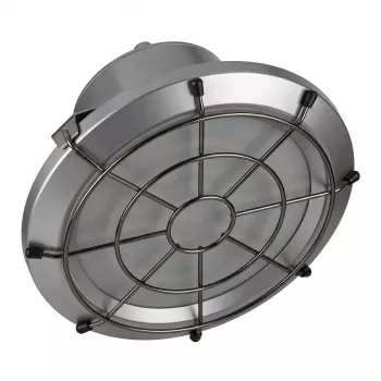 SYNERGY21 LED Spot Pendant Light UFO ar bumbu aizsardzības būri S 100W 14000lm 5000K IP65 Melns