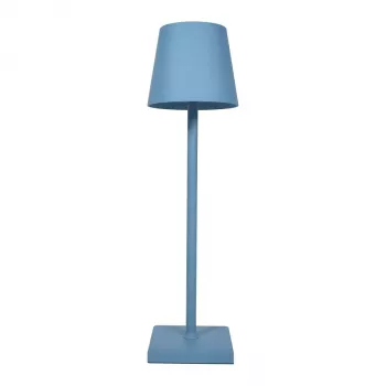 SYNERGY21 LED galda lampa ar uzlādējamu bateriju - skārienslēdzis ar regulējamu spilgtumu - zila
