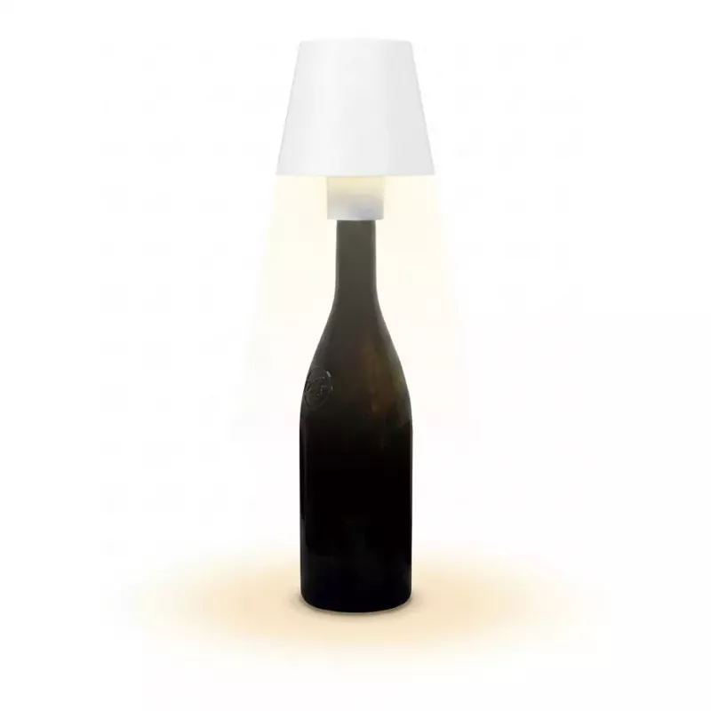 SYNERGY21 Synergy 21 LED galda lampa ar uzlādējamu bateriju pudelēm āra IP54 pieskāriena slēdzis regulējams balts