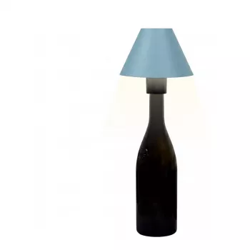 SYNERGY21 Synergy 21 LED galda lampa ar uzlādējamu bateriju pudelēm, āra IP54, skārienjutīgs slēdzis, regulējams spilgtums, zila