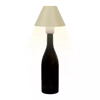 SYNERGY21 Synergy 21 LED galda lampa ar uzlādējamu bateriju pudelēm āra lietošanai IP54 skārienjutīgs slēdzis regulējams spilgtums dzeltena