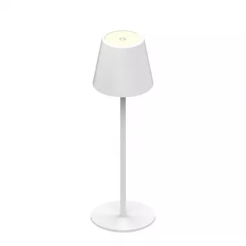 SYNERGY21 LED galda lampa ar uzlādējamu akumulatoru - āra IP54 - skārienjutīgs slēdzis ar regulējamu spilgtumu - balta