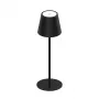 SYNERGY21 Synergy 21 LED galda lampa ar uzlādējamu bateriju - āra IP54 - skārienslēdzis ar regulējamu spilgtumu - melna