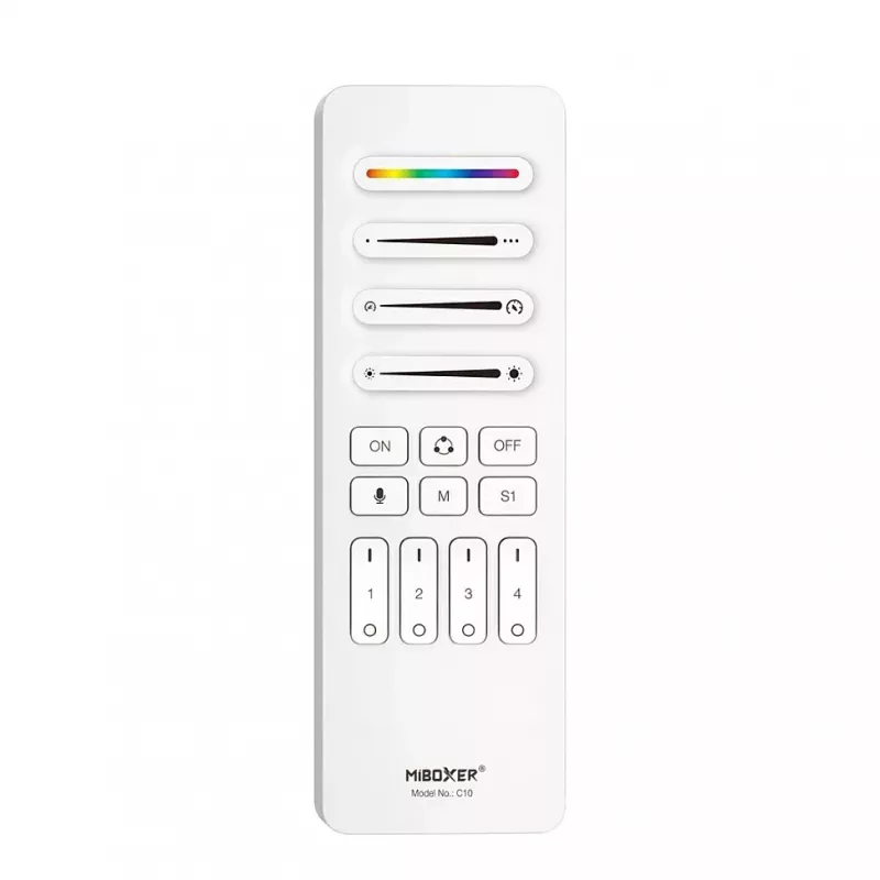 Synergy 21 Pixel LED Remote Control SPI - Pixel 2.4GHz (RGB/RGB-W/RGB+CCT) 4 Zones 4 Scenes *Milight/Miboxer* (White) (C10-W)