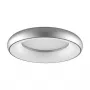 SYNERGY21 LED Apaļie Griestu Gaismeklis Donut Silts Balts Sudrabs 35W