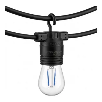 SYNERGY21 LED Retrofit E27 S14 Blue 2W festona virknes gaismām