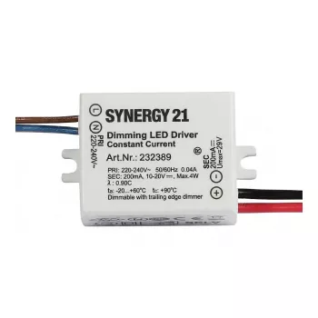 SYNERGY21 Synergy 21 LED Iebūvējamais Griestu Prožektors Helios Barošanas Avots TRIAC Dimējams
