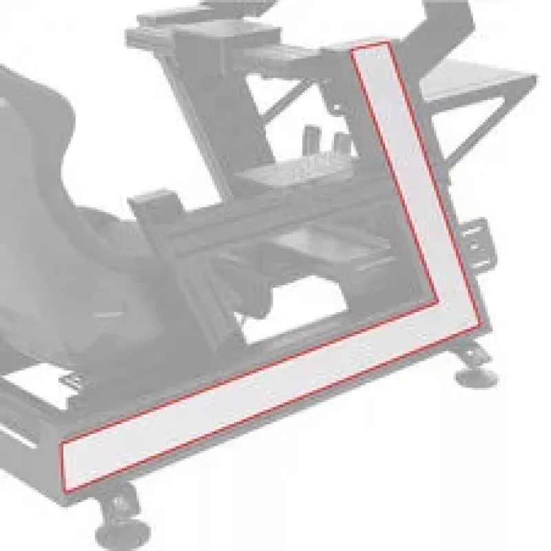 TrackTime Series One Cover Caurspīdīgs aizsargpārvalks Series One Sim Racing Rig