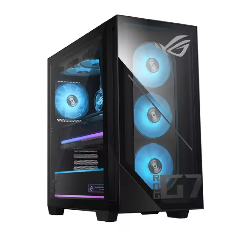 ASUS ROG Desktop - Intel Core Ultra 7 - 64GB DDR5 RAM - 2TB NVMe SSD - NVIDIA GeForce RTX 5000 - Windows 11 Home - Melns