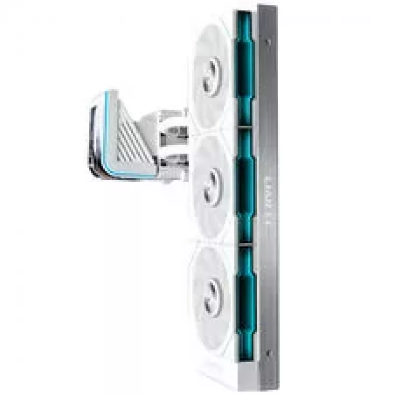 Lian Li HydroShift II OLED Curved 360 UNI FAN TL AIO šķidruma CPU dzesētājs, 360mm radiators, OLED displejs, TL-FLEX ventilatori - balts