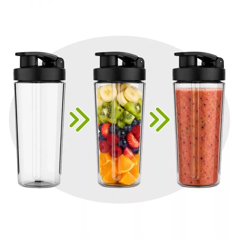 Westinghouse Avanti Cordless Personal Blender WKBEA03 - Melns ar sudraba akcentiem