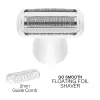 Rio SHTR-EU/1.3 Go Smooth 4-in-1 Sieviešu skuveklis un bikini trimeris, balts