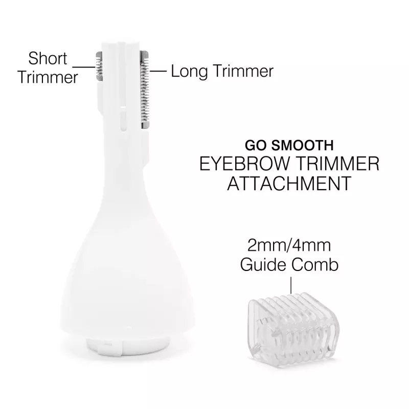 Rio SHTR-EU/1.3 Go Smooth 4-in-1 Sieviešu skuveklis un bikini trimeris, balts