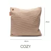 Bodi-Tek BT-CSHT2-K-BG-PB10 COZY Una Cushion Knitted & Power Bank 10000 mAh, Bēšs