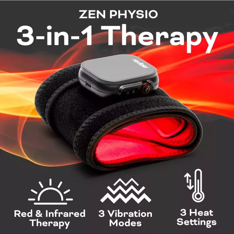 Reviber RV-MATP-EU Infrasarkanās gaismas terapijas paliktnis - 660nm & 850nm, 120 LED, Elastīgs neoprēns