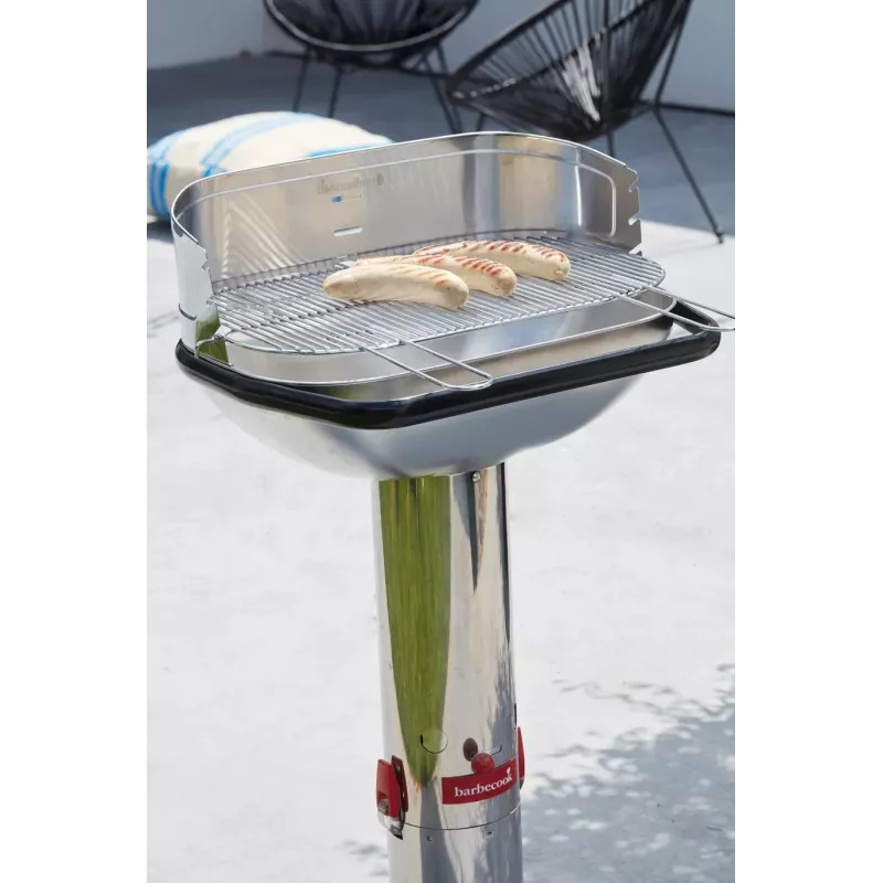 Barbecook Loewy 55 SST ogles grils, 59,8 x 35,4 x 101 cm, nerūsējošā tērauda restes, melns
