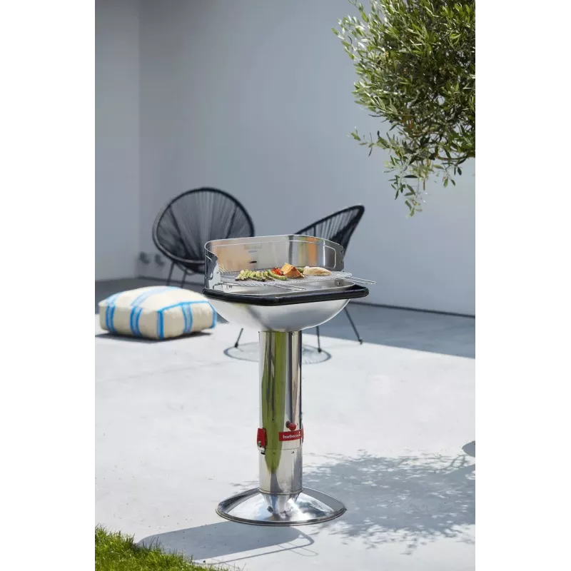 Barbecook Loewy 55 SST ogles grils, 59,8 x 35,4 x 101 cm, nerūsējošā tērauda restes, melns