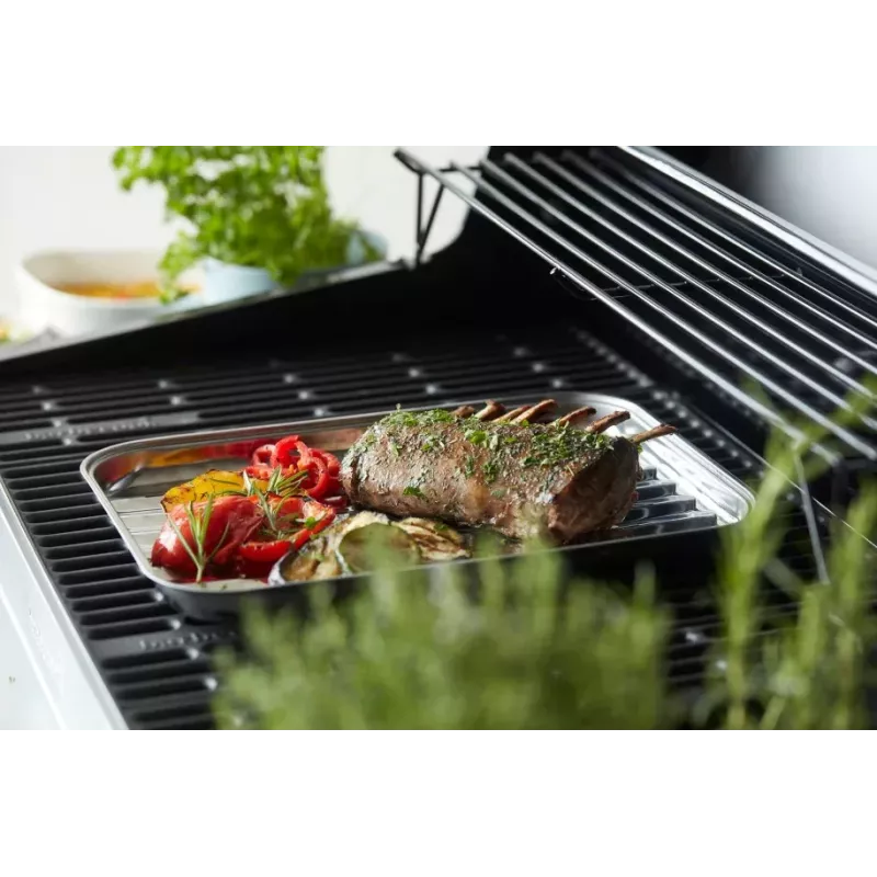 Barbecook Atkārtoti lietojama nerūsējošā tērauda grila panna 34,5 x 24 x 3 cm BC-ACC-7079