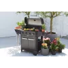 Barbecook Gāzes bārbekjū Luca 412 ar skapi un sānu degli, 145.4 x 60.3 x 112.3 cm, melns