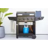 Barbecook Gāzes bārbekjū Luca 412 ar skapi un sānu degli, 145.4 x 60.3 x 112.3 cm, melns