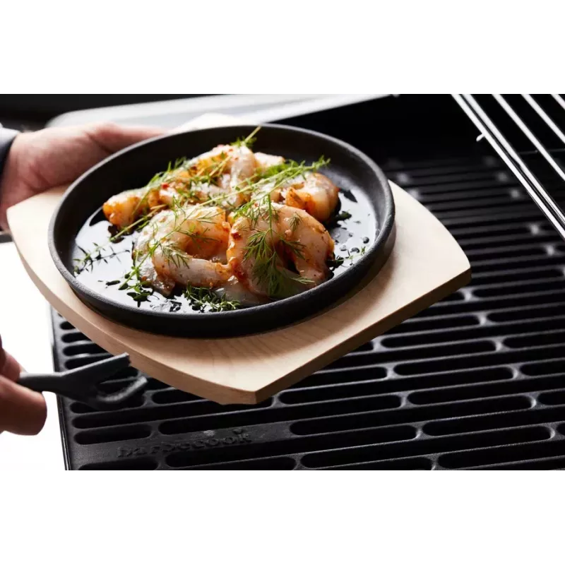 Barbecook čuguna grila panna ar bambusa paliktni (par 2 gab.) BC-ACC-7420