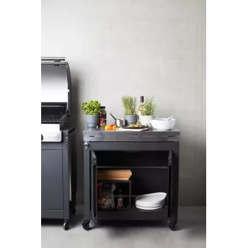 Barbecook Premium Buddy gāzes bārbekjū BC-GAS-2070 - Melns sānu galds